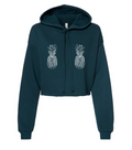 Pine-Nipples Crop Hoodie