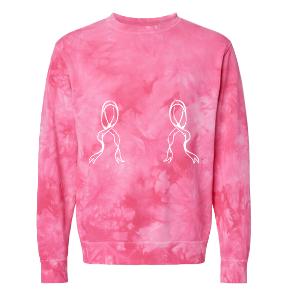 Breast Cancer Ribbons Crew Neck Sweatshirt