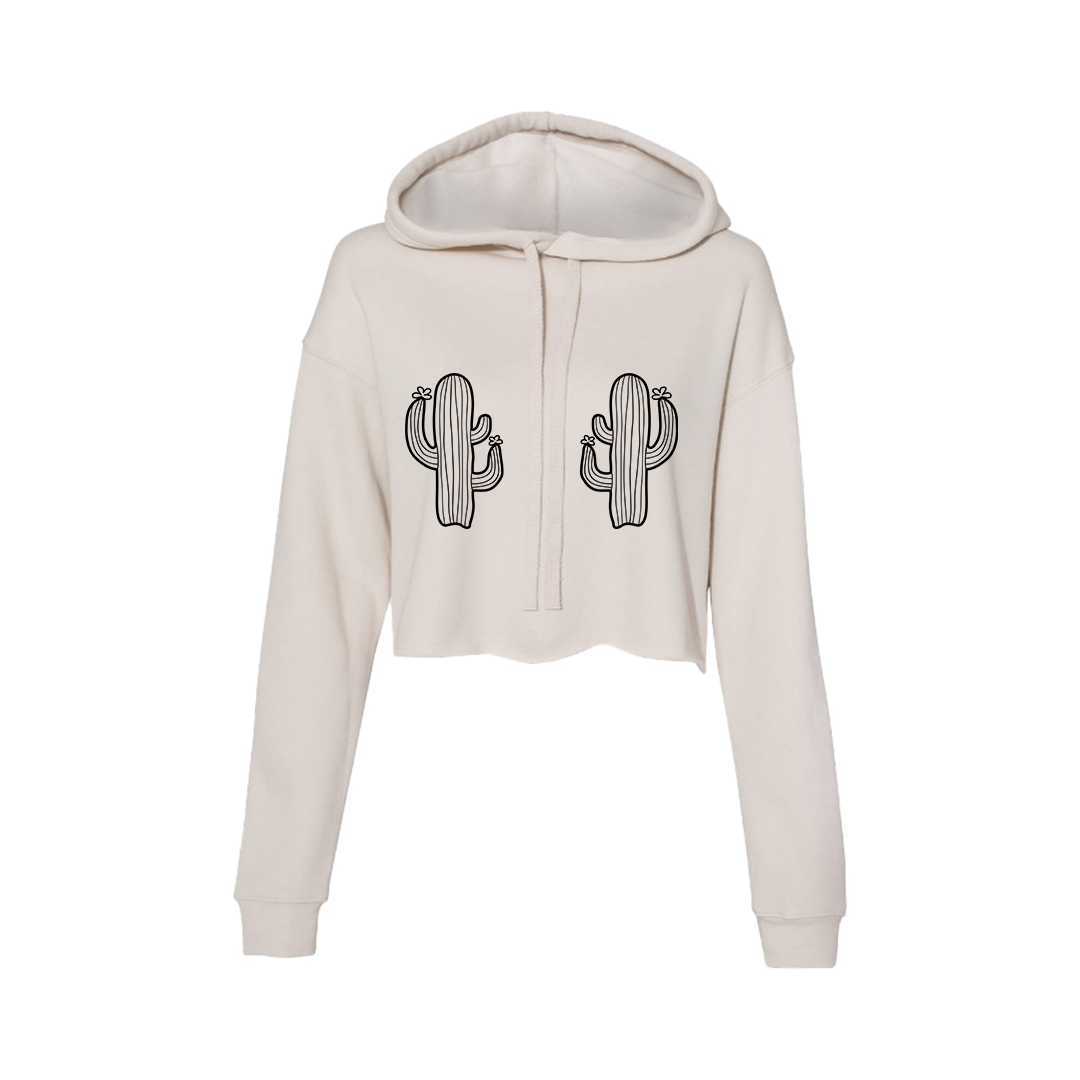 Cactits Crop Hoodie