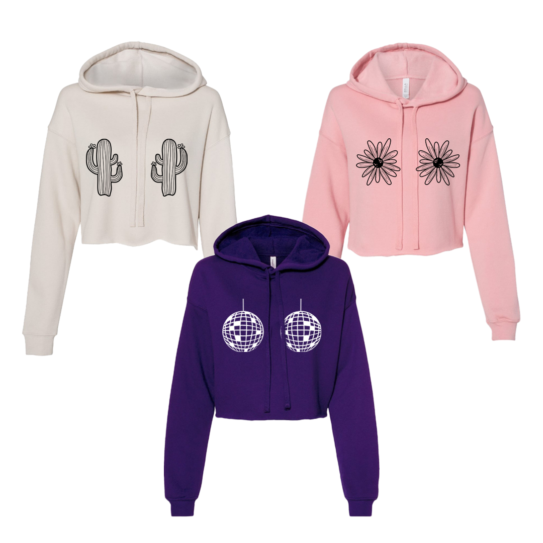 Cactits Crop Hoodie