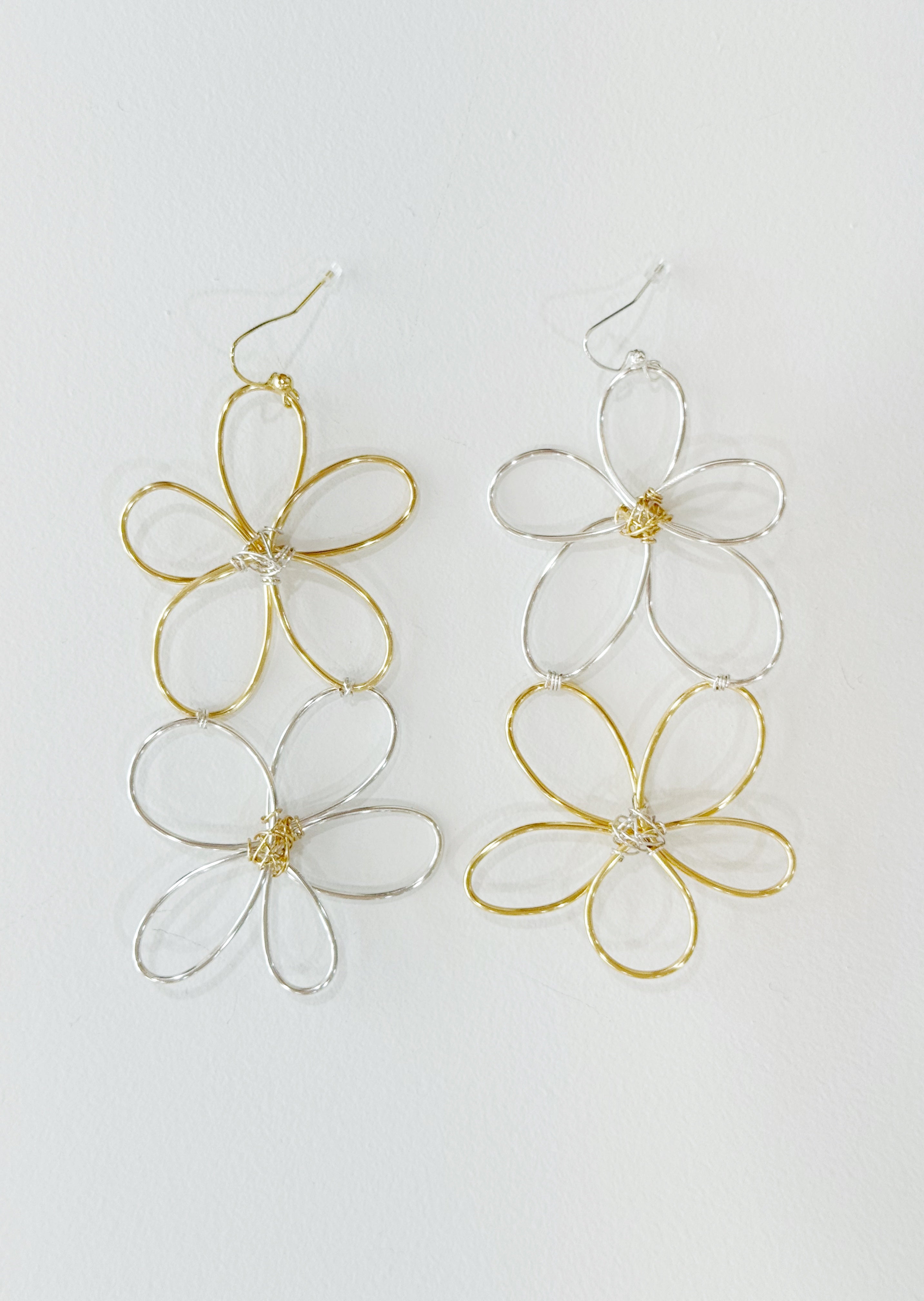 Double Blossom Earrings