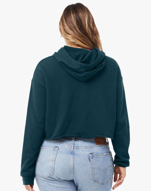Pine-Nipples Crop Hoodie