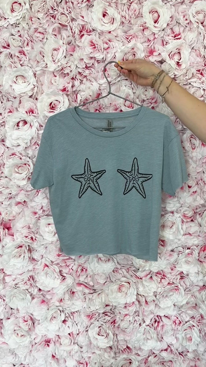 Sea-Cups Crop Tee